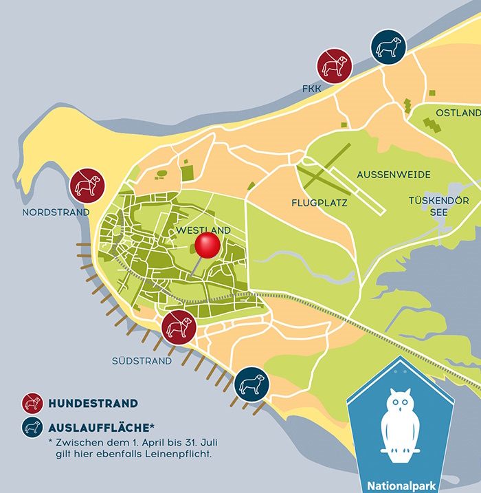 Lage auf Borkum